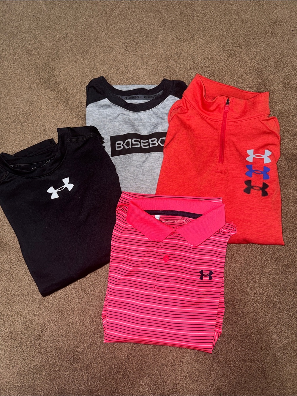 Under Armour Kids Mixed Active Pack - Black, Gray, Red-Orange, Pink